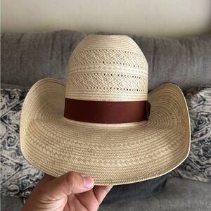 American Hat Co. Tall Crown Straw Hat